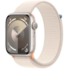 Apple Watch Series 9 GPS 45mm Starlight Aluminum Case with Starlight Sport Loop